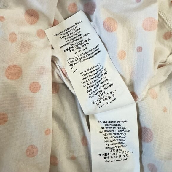 Kenzo Paris Womens Iconic Tiger Print T-Shirt Allover Dots Orange Streetwear - Picture 9 of 9